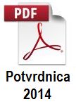 Potvrdnica o ekološkoj proizvodnji za 2014. godinu