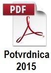 Potvrdnica o ekološkoj proizvodnji za 2015. godinu