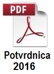 Potvrdnica o ekološkoj proizvodnji za 2016. godinu