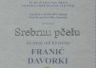 Diploma srebrnog odličja za kestenov med - Zlatna pčela Topusko 2025